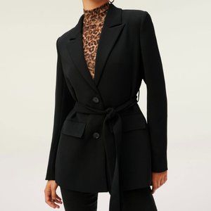 Good American Trench Tie Waist Blazer - Size 3 (Large)